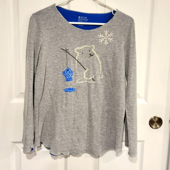 HUE Polarbear PJ top and bottoms - M - Picture 4 of 4